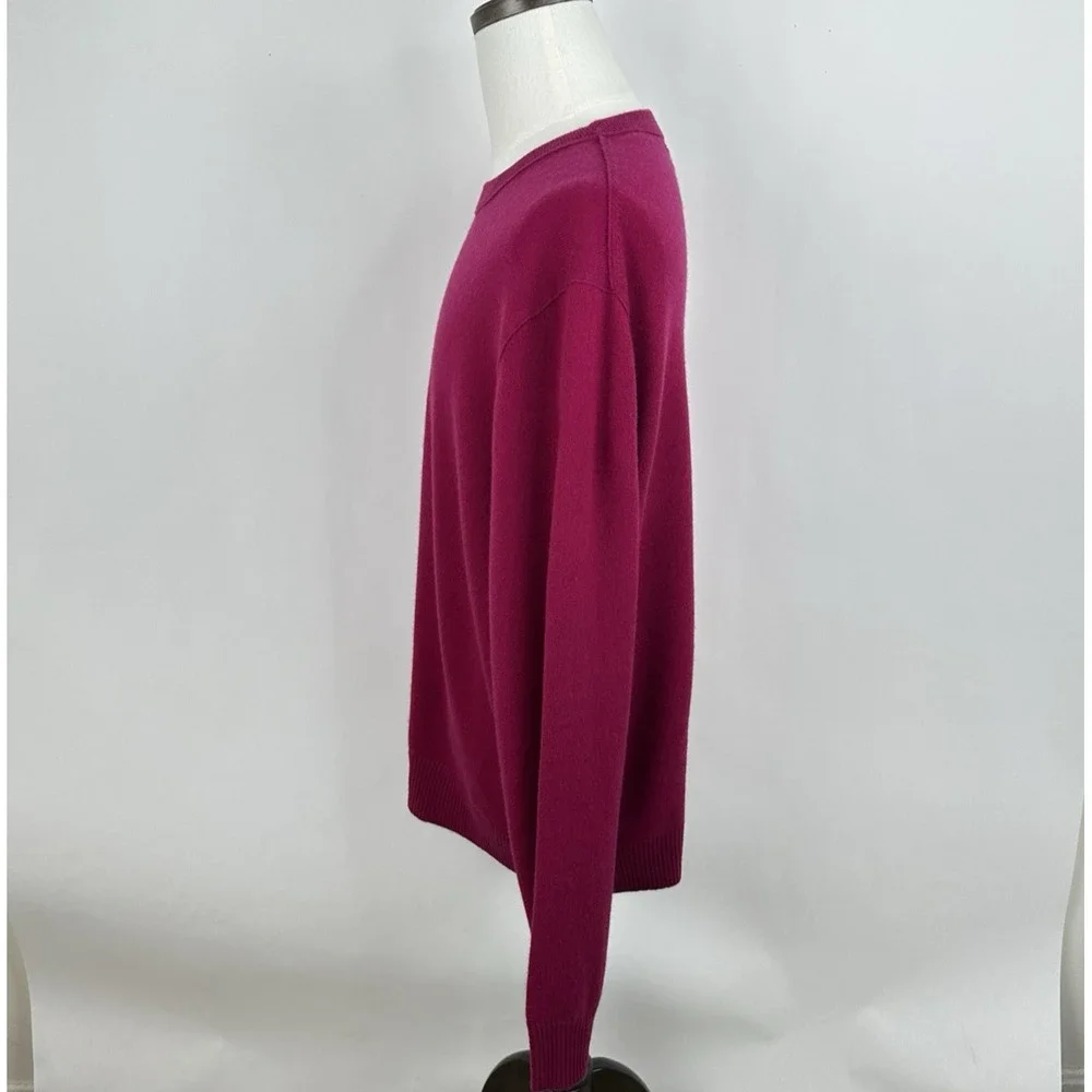 NWT Banana‎ Republic Men's Cashmere Crew Neck Sweater XXL Camu Berry Soft